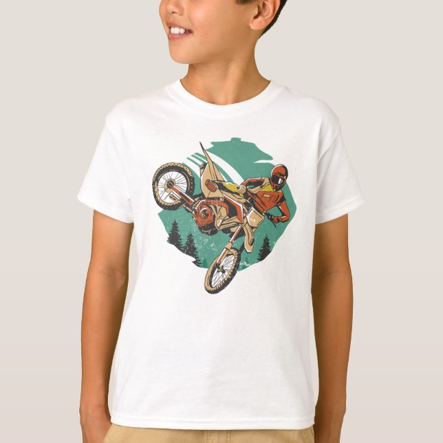 T-shirt Freestyle Motorcycle Stunts FMX (Devant)