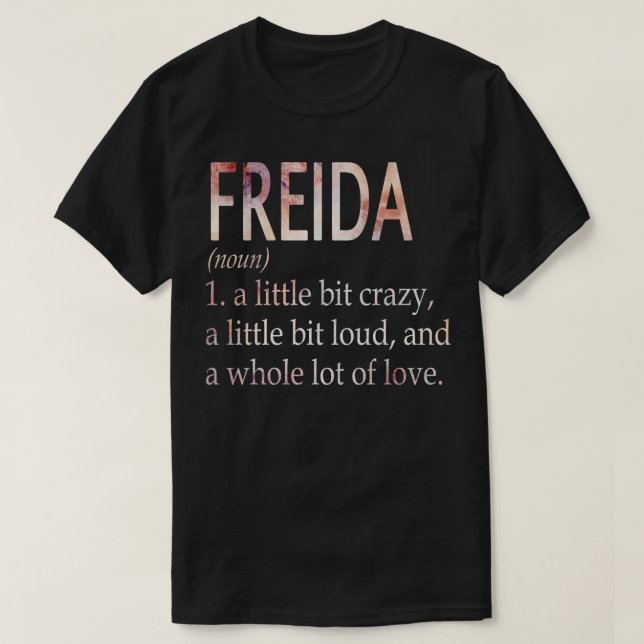T-shirt Freida Fille Nom Définition (Design devant)
