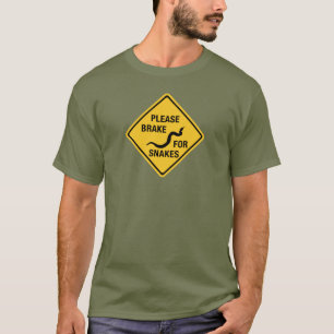 T-shirt Freinez svp pour des serpents, poteau de