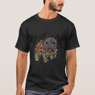 T-shirt French Buldog Christmas Frenchie Funny Chien Père 