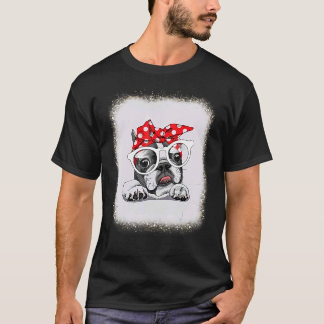 T-shirt French Bull dog Amour r Papa Maman Garçon Fille Le (Devant)