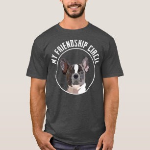 T-shirt French Bulldog Friendship Circle Funny Chien Propr