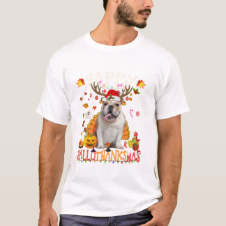 T-shirt French Bulldog Halloween Christmas