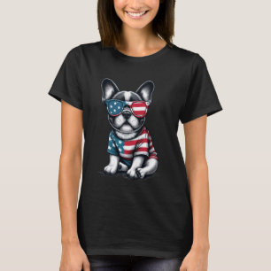 T-shirt French Bulldog Lover American Day Men Femmes 4e