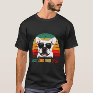 T-shirt French Bulldog Mens Meilleur Chien Papa Jamais Fre