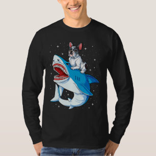 T-shirt French Bulldog Shark T Kids Men Space Galaxy Jawso