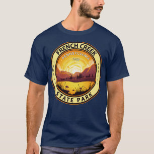 T-shirt French Creek State Park Pennsylvanie Travel Art Ba
