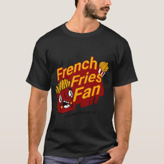 T-shirt "French Fries Fan - Fun and Playing Design"