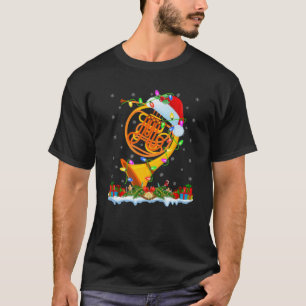 T-shirt French Horn Lover Matching Santa Hat French Horn C
