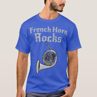 T-shirt French Horn Rocks Hornist Heavy Rock Brass Musicia