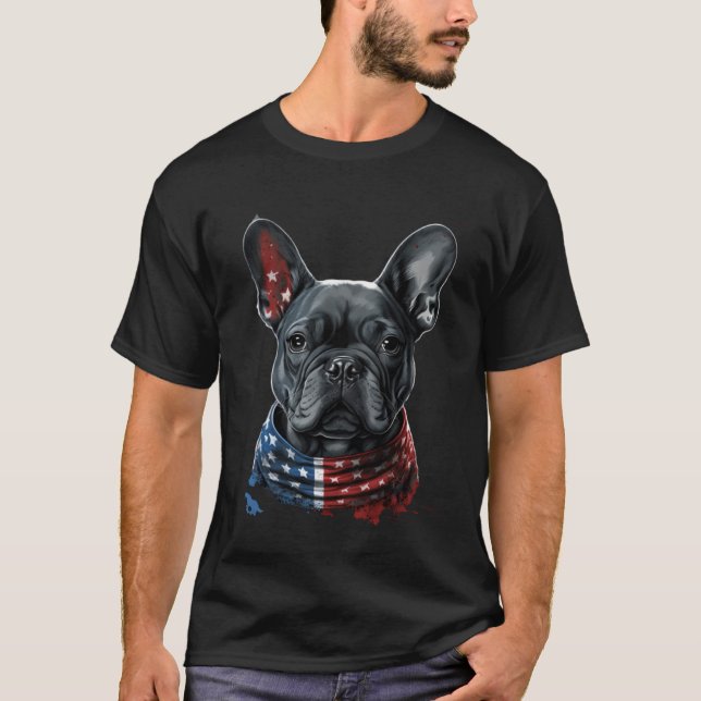 T-shirt Frenchie American (Devant)