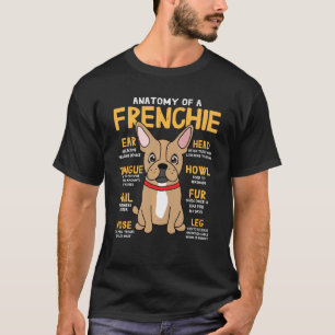 T-shirt Frenchie French Bulldog Anatomie Funny Chien Maman