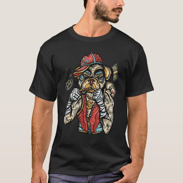 T-shirt frenchie french bulldog frenchie maman carlin chie (Devant)