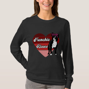 T-shirt Frenchie Kisses French Bulldog Funny Pun Bulldog L
