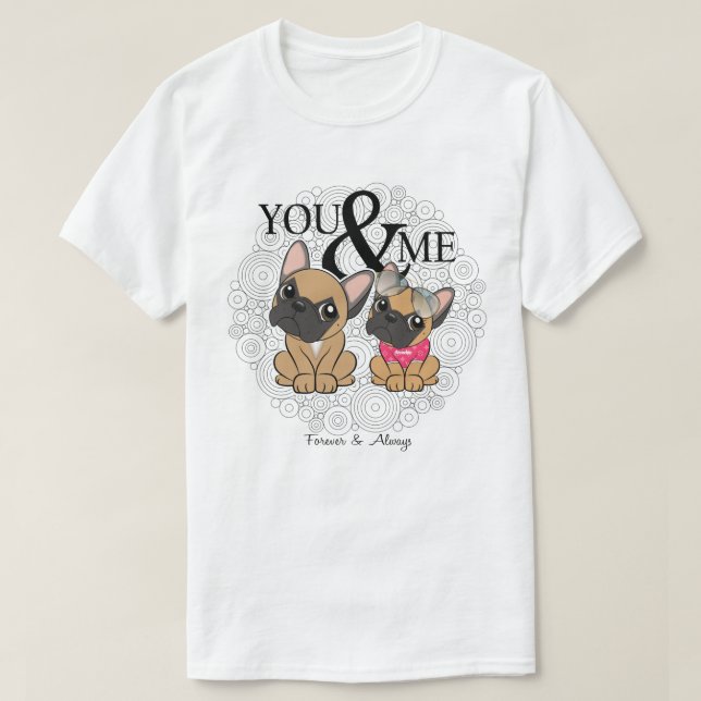 T-shirt Frenchie lovers (Design devant)