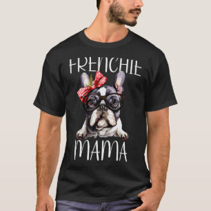 T-shirt Frenchie Mama Aquarelle French Buldog Chien Mère