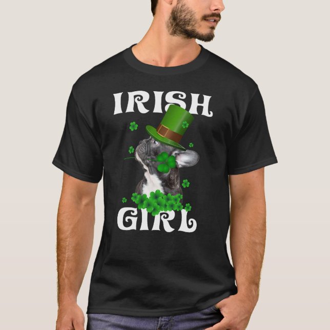 T-shirt Frenchie Saint Patrick (Devant)