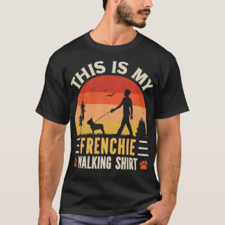 T-shirt Frenchie Walking
