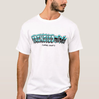 T-shirt FRENZIEDminds sur l'avant dans dessus le dos CYAN