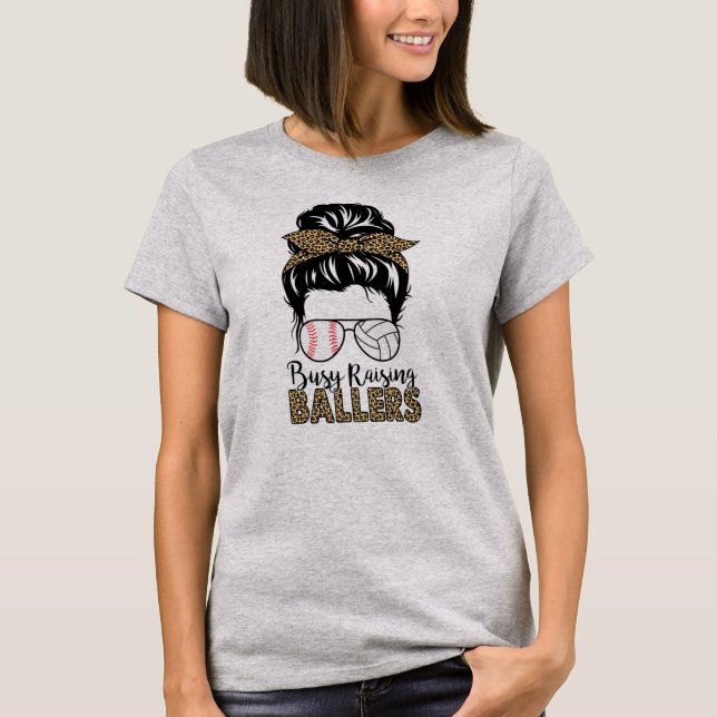 T-shirt Fréquente Élévation Ballers Volleyball Et Baseball (Devant)