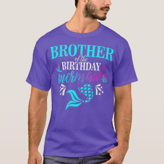 T-shirt Frère De La Famille De Maitre D'Anniversaire