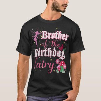 T-shirt Frère De La Fée D'Anniversaire Princesse Mushroom