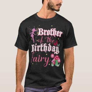 T-shirt Frère De La Fée D'Anniversaire Princesse Mushroom 