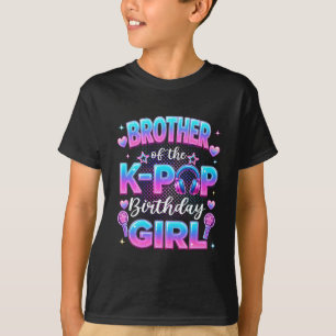 T-shirt Frère de la fille d'anniversaire K-Pop Musique cor