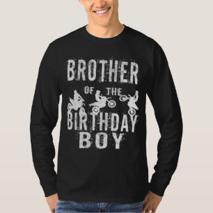 T-shirt Frère De L'Anniversaire Boy Dirt Bike B-day Party