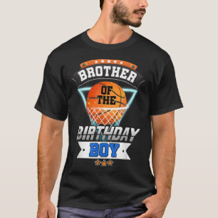 T-shirt Frère De L'Anniversaire Garçon Basketball Chemises