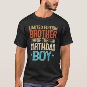 T-shirt Frère De L'Anniversaire Garçon Cousin