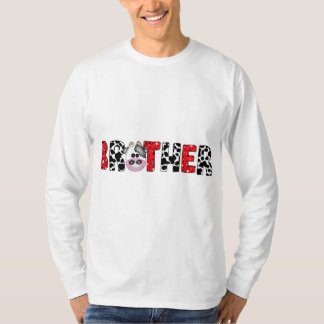 T-shirt Frère De L'Anniversaire Pour Boy Cow Farm Annivers