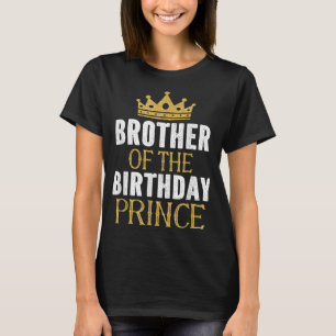 T-shirt Frère De L'Anniversaire Prince Boys Anniversaire P