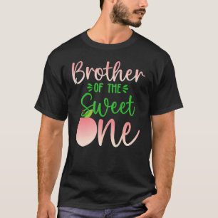 T-shirt Frère De L'Anniversaire Un Pêche 1Er Fruit D'Été