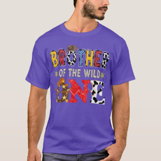 T-shirt Frère de Wild One garçon de 1er anniversaire Cowbo