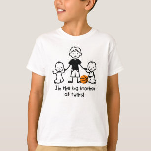 T-shirt Frère des jumeaux - chiffres de bâton