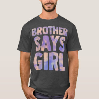 T-shirt frère dit que la fille révèle la grossesse