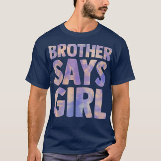 T-shirt frère dit que la fille révèle la grossesse