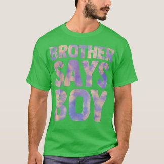 T-shirt frère dit que le sexe du garçon révèle l'annonce d