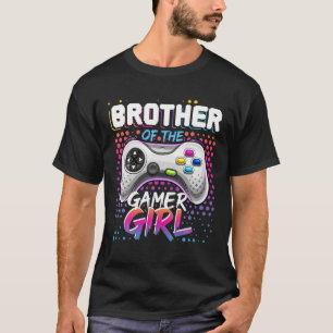 T-shirt Frère Du Gamer Girl Matching Vidéo Jeu Birt