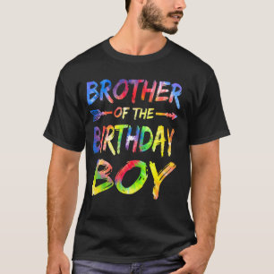 T-shirt Frère du garçon d'anniversaire Tie Dye Anniversair