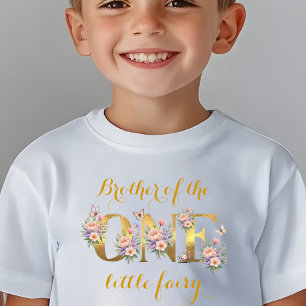 T-shirt Frère du jardin de fées 1er anniversaire