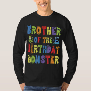 T-shirt Frère Du Monstre D'Anniversaire Alien Enfant B-day
