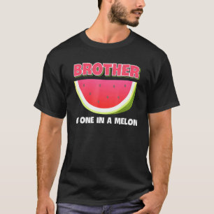 T-shirt Frère D'Un Dans Une Famille Melon Matching Waterme