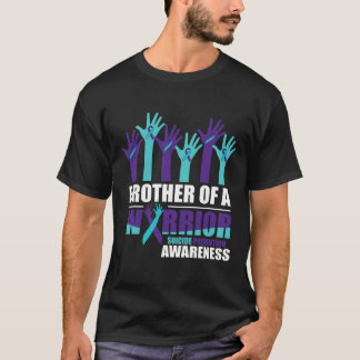 T-shirt Frère d'un guerrier Sensibilisation au suicide