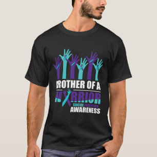 T-shirt Frère D'Un Guerrier Suicide Sensibilisation Soins 