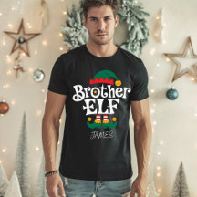 Frère Elf Funny Elf correspondant cadeau de Noël