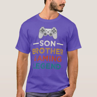 T-shirt Frère Fils Légende de jeu Joueur de jeu famille vi