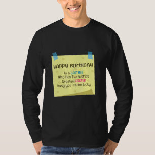 T-shirt Frère Greatest Sister Soeur