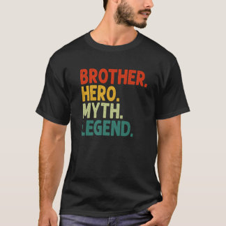 T-shirt Frère Héros Mythe Légende Retro Vintage Brother Pr